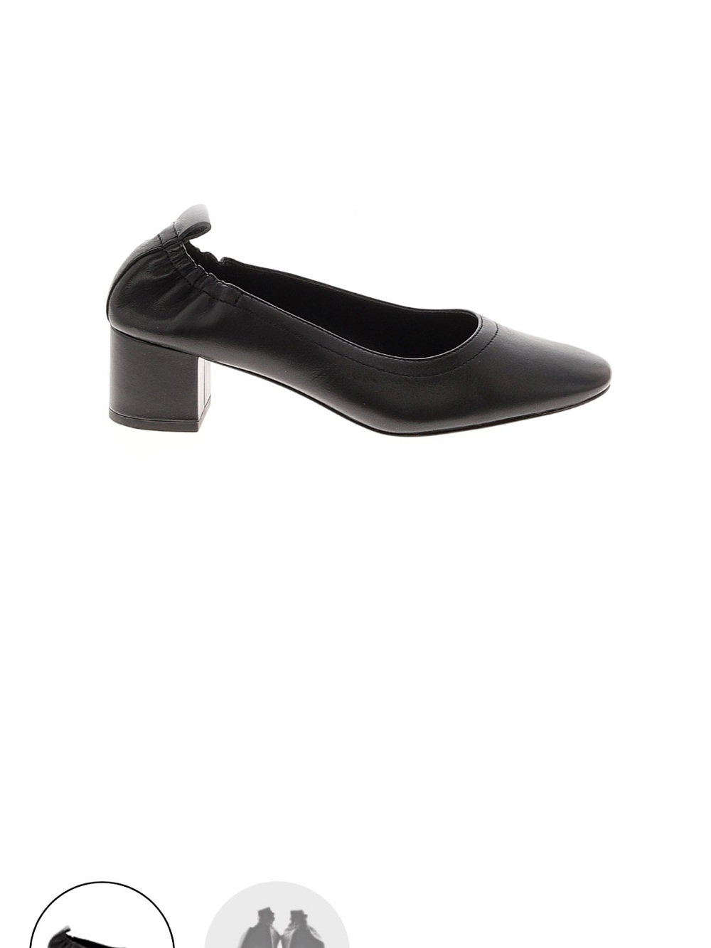 Everlane- Black Low Block Heel Women's Pump